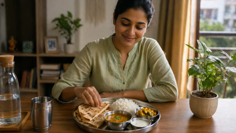 Healthy Indian Eating Habits (Without Cutting Roti or Rice)