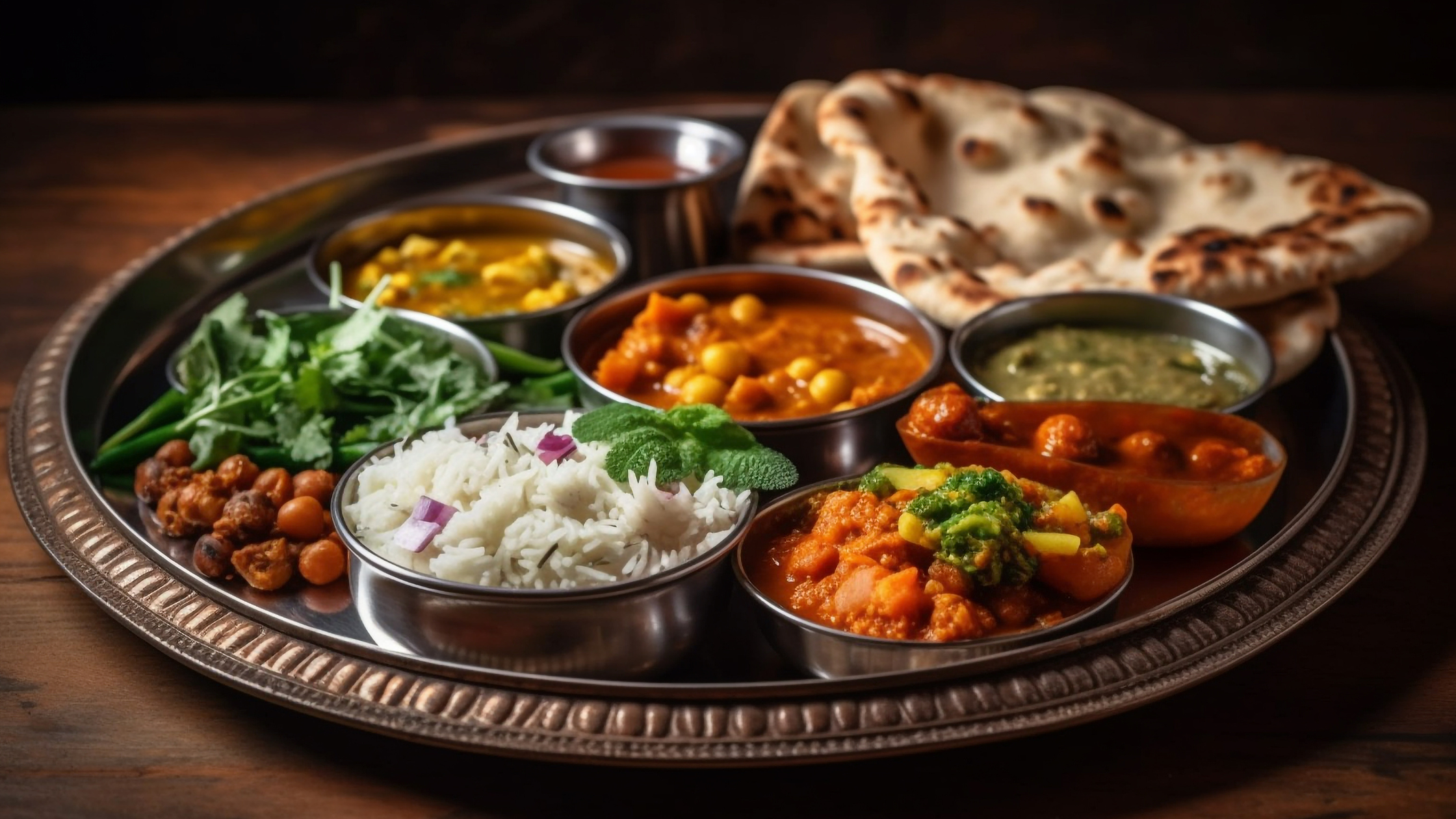 Indian home cooked meal with dal roti sabzi calorie tracking on Nutrimate app