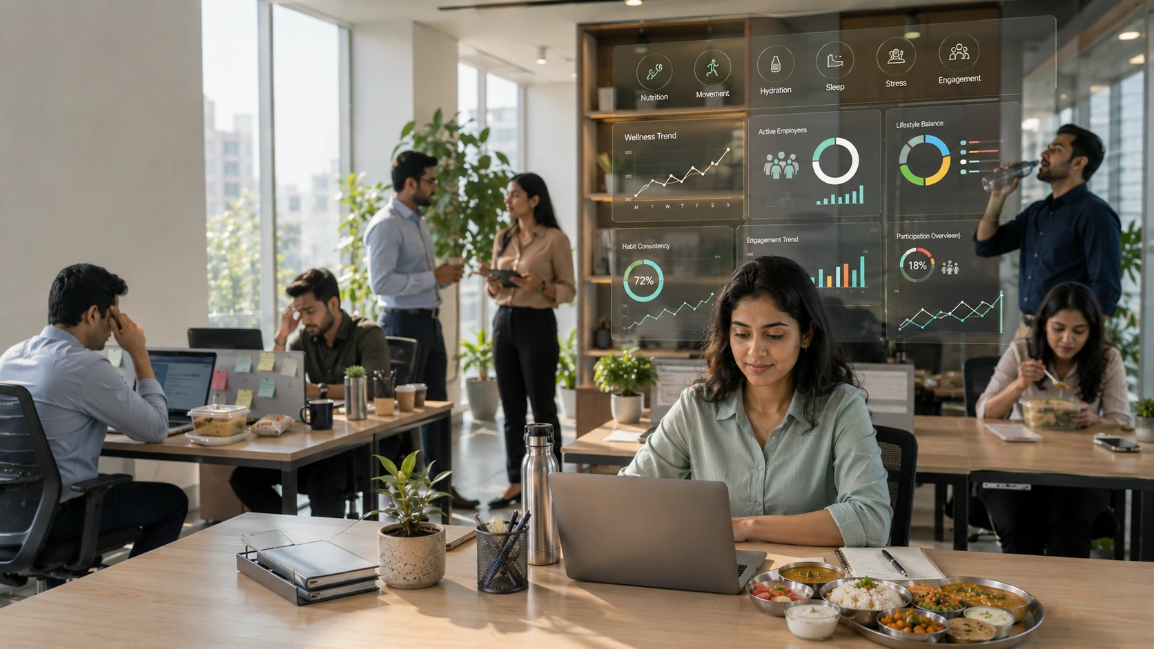 HR leaders using preventive health monitoring tools to support employee wellness, early health awareness, and healthier workplace habits in India.